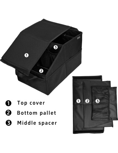 Organizador de Asiento de Coche SHUN ZHI YU Plegable Negro