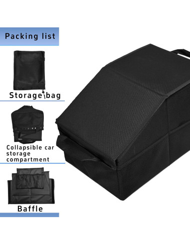 Organizador de Asiento de Coche SHUN ZHI YU Plegable Negro