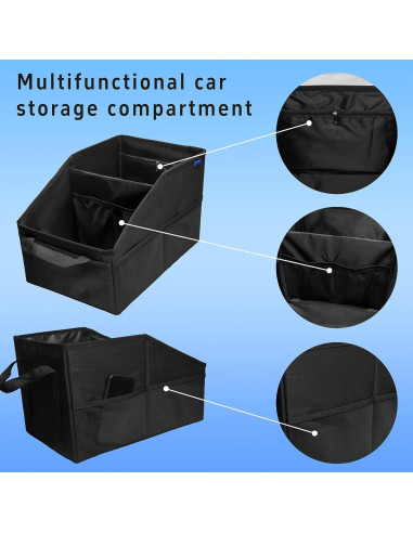 Organizador de Asiento de Coche SHUN ZHI YU Plegable Negro