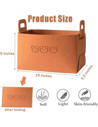 Organizador de Maletero Plegable OULIGET Grande Marrón