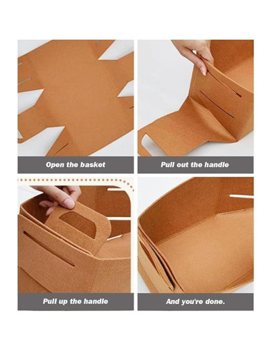 Organizador de Maletero Plegable OULIGET Grande Marrón