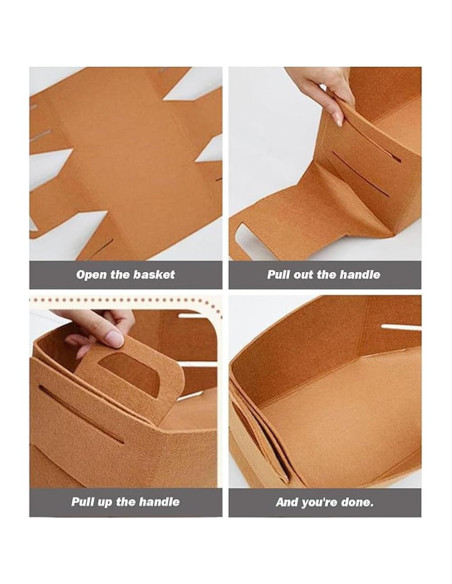 Organizador de Maletero Plegable OULIGET Grande Marrón