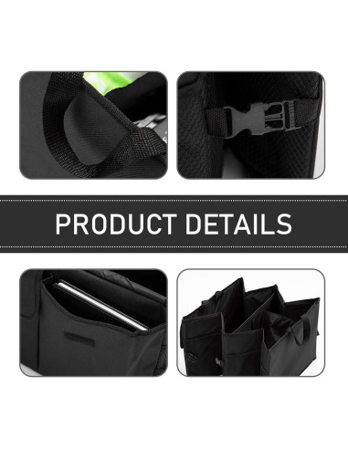 Organizador de Maletero de Coche Icykale ALESND3333BL-1PC Plegable