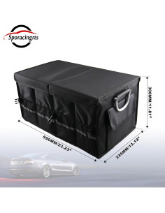 Organizador de Maletero Plegable Sporacingrts 3 Compartimentos 2