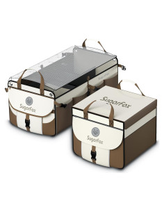 Organizador de Maletero Modular SugarFox 89L Impermeable Marrón
