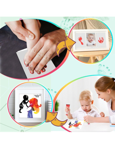 Sortnic Tinta para Huellas de Manos y Pies Bebé 75ml Negra