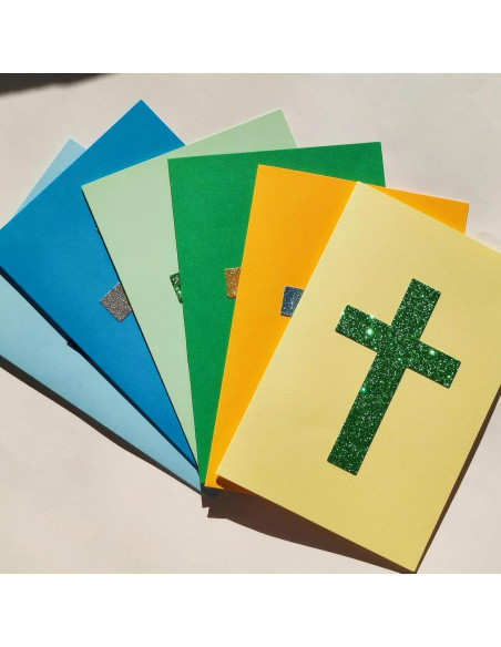 Juego de 24 Tarjetas Religiosas BZHTRMK con Sobres y Sellos