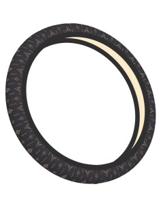 Funda de Volante QZLAN Universal 38 cm Estampado de Vaca 2