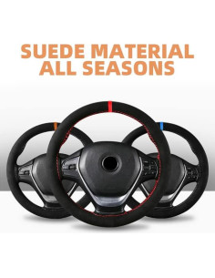 Funda de Volante AUCELI 15 Pulgadas Cuero Microfibra Universal 2