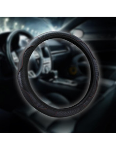 Cubierta de Volante de Coche Honibaoto 37-38cm Negro 2