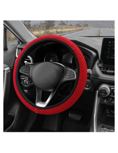 Cubierta de Volante Antideslizante CmeRto 37-38cm Roja