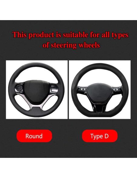 Funda de Volante de Coche Deemars 38 cm Antideslizante Azul