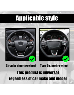 Cubierta de Volante Antideslizante CmeRto 37-38cm Roja 2