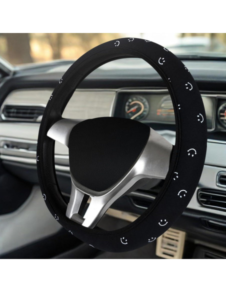 Funda de Volante SAADIAUTO Negra Universal 14.5-15 Pulgadas Funda de Volante SAADIAUTO Negra Universal 14.5-15 Pulgadas