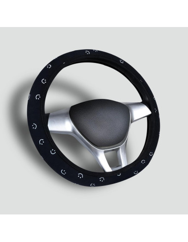 Funda de Volante SAADIAUTO Negra Universal 14.5-15 Pulgadas