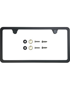Marco de Placa de Licencia FAIPART Slim Negro Mate Universal 2