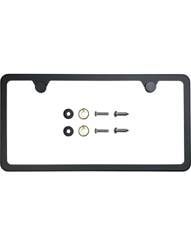 Marco de Placa de Licencia FAIPART Slim Negro Mate Universal