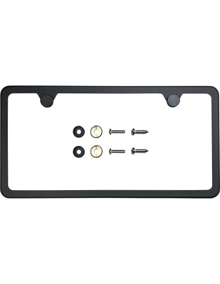 Marco de Placa de Licencia FAIPART Slim Negro Mate Universal