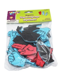 Letras Magnéticas de Lenguaje de Señas WonderFoam 26 Piezas 2