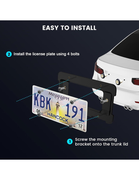Soporte de Matrícula Trasero Podestaa para BMW y Mini Cooper