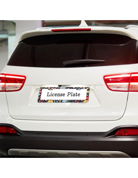 Marco de Placa de Licencia Floral Casuru 31 x 16 cm