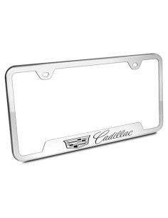 Marco de Licencia Acero Inoxidable Au-Tomotive Gold Cadillac
