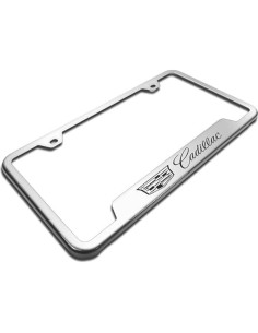 Marco de Licencia Acero Inoxidable Au-Tomotive Gold Cadillac 2