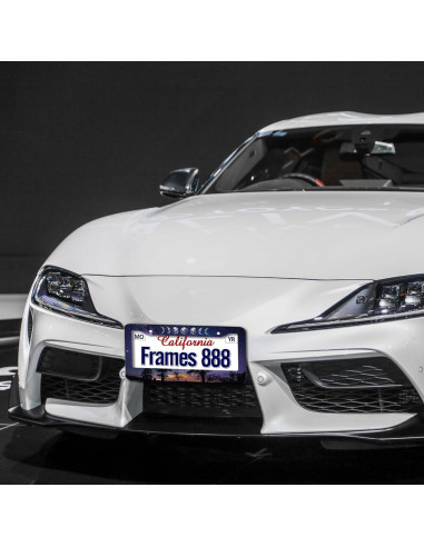 Marco de Placa de Licencia Aluminio WUBJYGGK Cielo Estrellado 2 Pzas