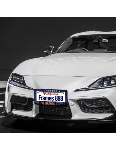 Marco de Placa de Licencia Aluminio WUBJYGGK Cielo Estrellado 2 Pzas