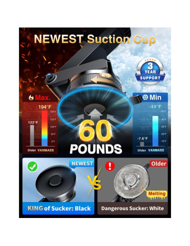 Soporte para Teléfono de Auto VANMASS 2025 Grado Militar