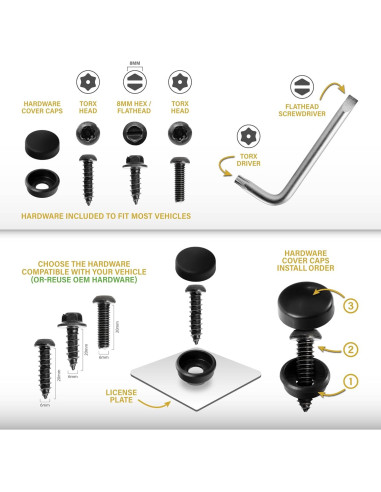 Marco de Placa de Licencia USR para Toyota Land Cruiser 1951-2025