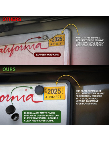 Marco de Placa de Licencia USR para Toyota Land Cruiser 1951-2025