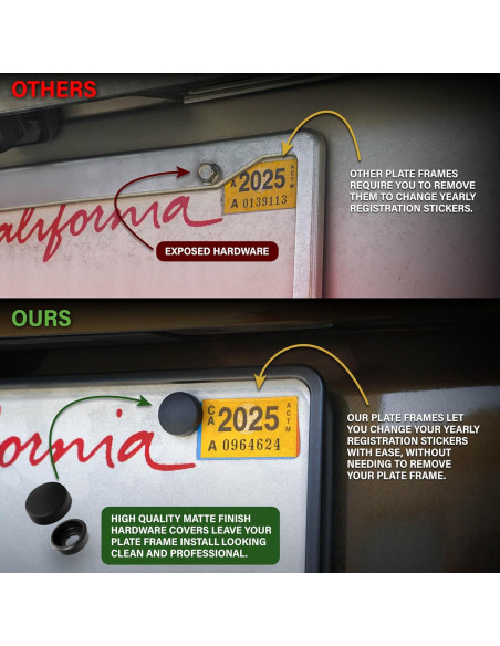 Marco de Placa de Licencia USR para Toyota Land Cruiser 1951-2025