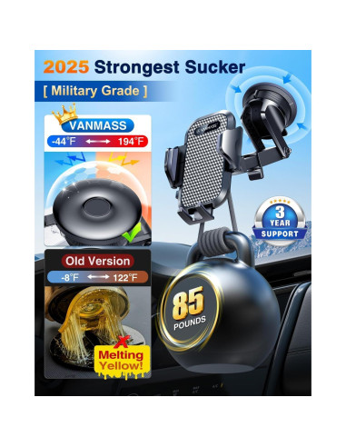 Soporte para Teléfono de Auto VANMASS 2025 Grado Militar