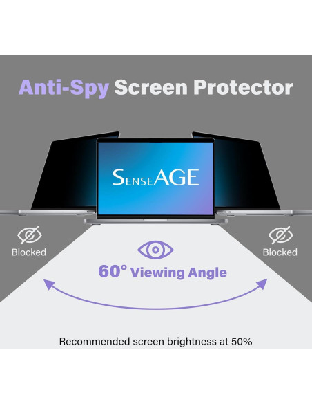 Filtro de Pantalla Privacidad Magnético SenseAGE 13.3" MacBook