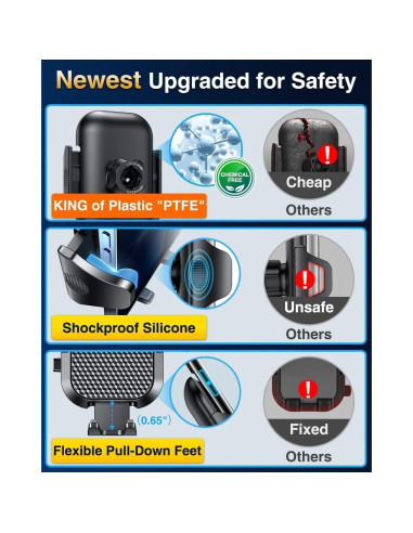 Soporte para Teléfono de Auto VANMASS 2025 Grado Militar