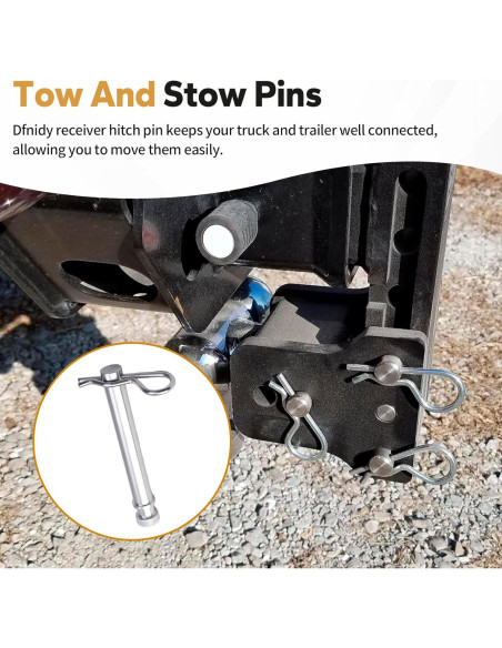 Clavos de Enganche Dfnidy TS35010 para Remolque B&W - Paquete de 6