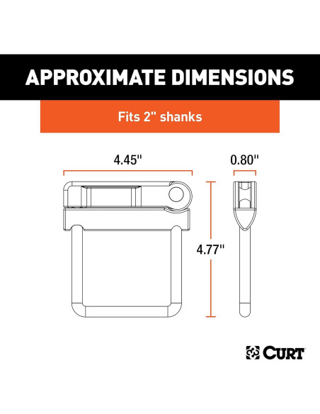 Abrazadera Antivibración CURT 22325 para Enganche 2"