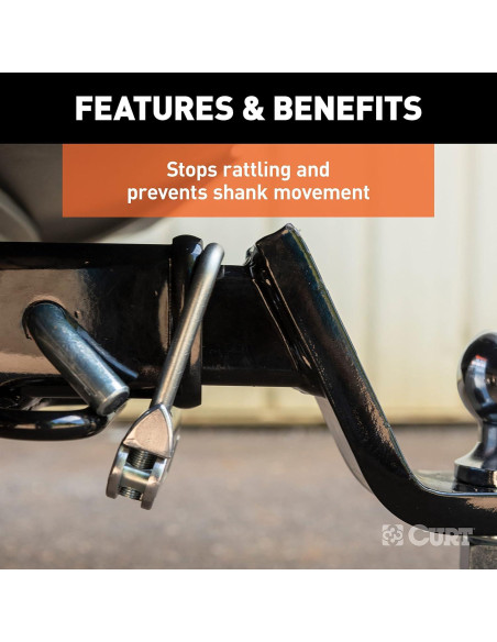 Abrazadera Antivibración CURT 22325 para Enganche 2"