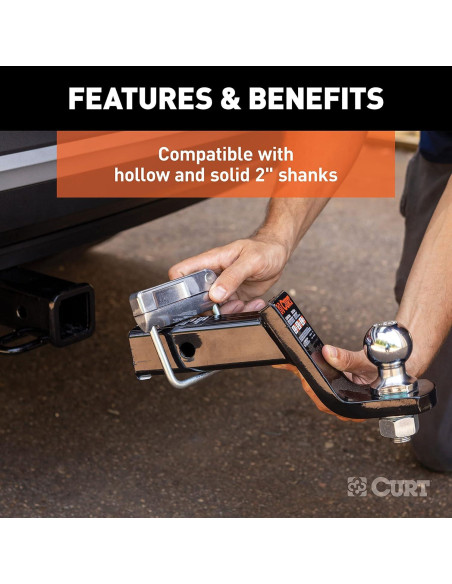 Abrazadera Antivibración CURT 22325 para Enganche 2"