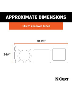 Soporte de Montaje CURT 58000 para Conector de Remolque 2