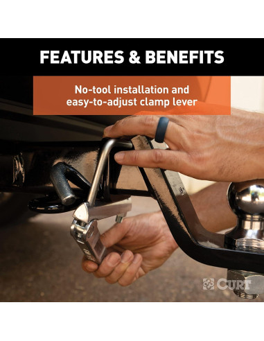 Abrazadera Antivibración CURT 22325 para Enganche 2"