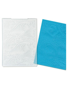 Carpeta de Relieve Estivaux Olas para Tarjetas 10.5 x 14.3 cm