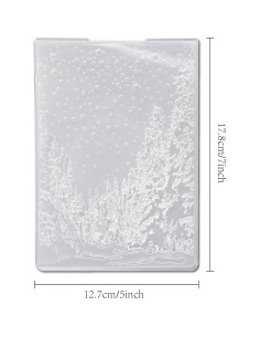Carpeta de Embossing 3D Arbuya Bosque Invernal 12.7x17.8cm 2