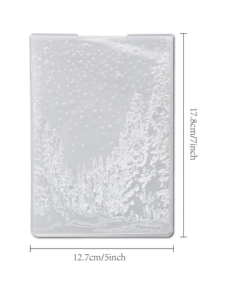 Carpeta de Embossing 3D Arbuya Bosque Invernal 12.7x17.8cm