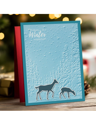 Carpeta de Embossing 3D Arbuya Bosque Invernal 12.7x17.8cm