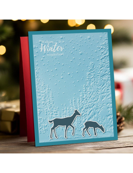 Carpeta de Embossing 3D Arbuya Bosque Invernal 12.7x17.8cm