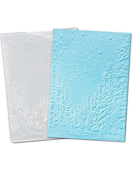 Carpeta de Embossing 3D Arbuya Bosque Invernal 12.7x17.8cm