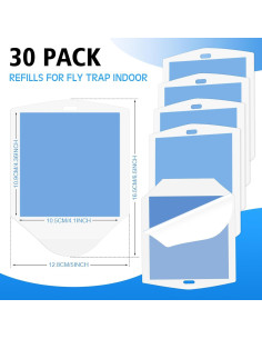 Qualirey 30 Recargas Trampa Insectos Voladores Azul 2