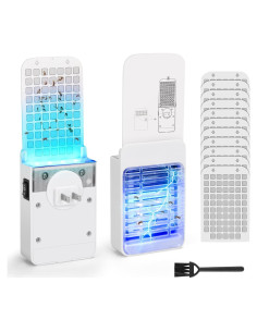 Trampa de Moscas Micnaron SJZ080 con Luz UV y 10 Recargas